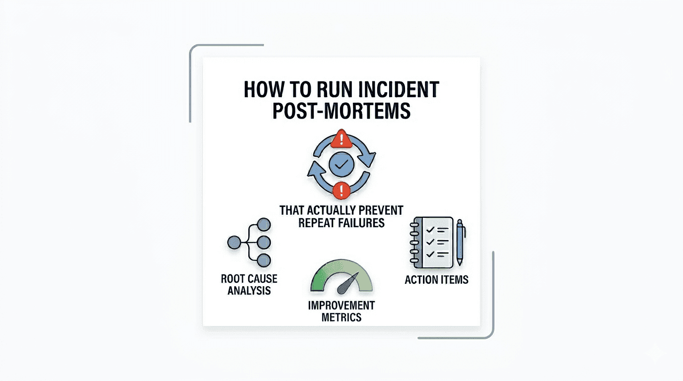 How to Run Incident Post-Mortems That Actually Prevent Repeat Failures